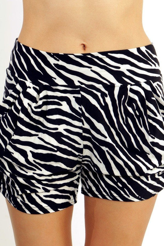 NS01 F257 PRINT HAREM SHORTS