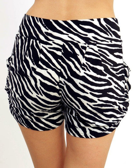 NS01 F257 PRINT HAREM SHORTS