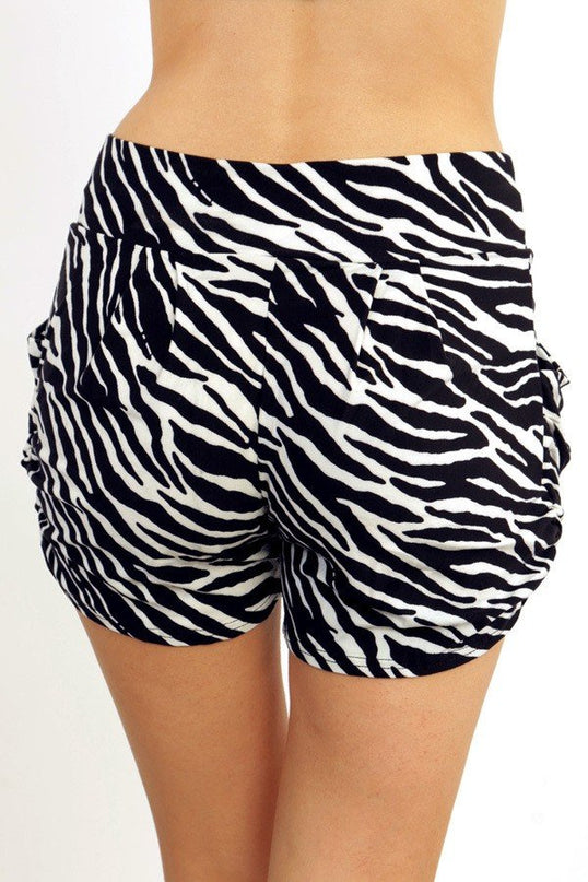 NS01 F257 PRINT HAREM SHORTS