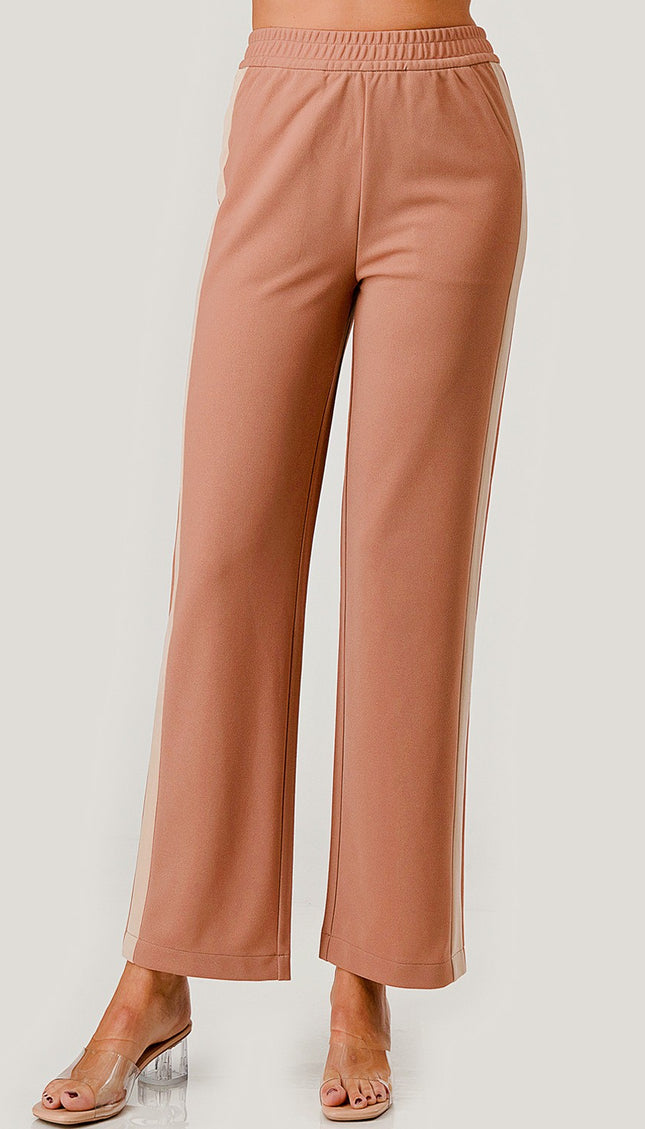 CRP27 SIDE STRIPED STRAIGHT PANTS