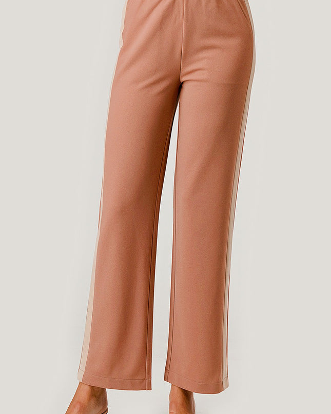 CRP27 SIDE STRIPED STRAIGHT PANTS