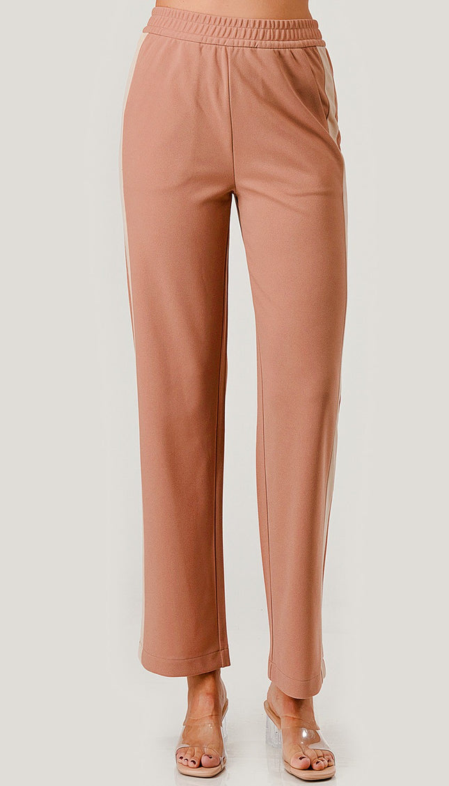 CRP27 SIDE STRIPED STRAIGHT PANTS