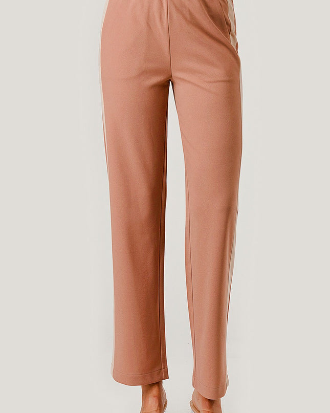 CRP27 SIDE STRIPED STRAIGHT PANTS