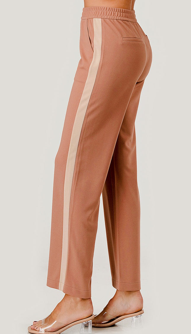 CRP27 SIDE STRIPED STRAIGHT PANTS