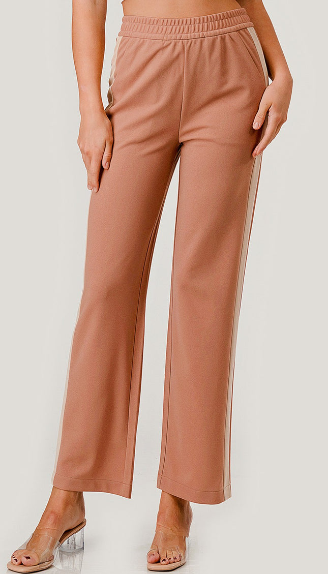 CRP27 SIDE STRIPED STRAIGHT PANTS