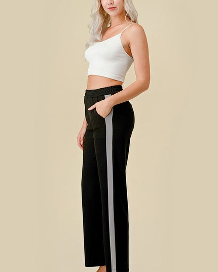 CRP27 SIDE STRIPED STRAIGHT PANTS