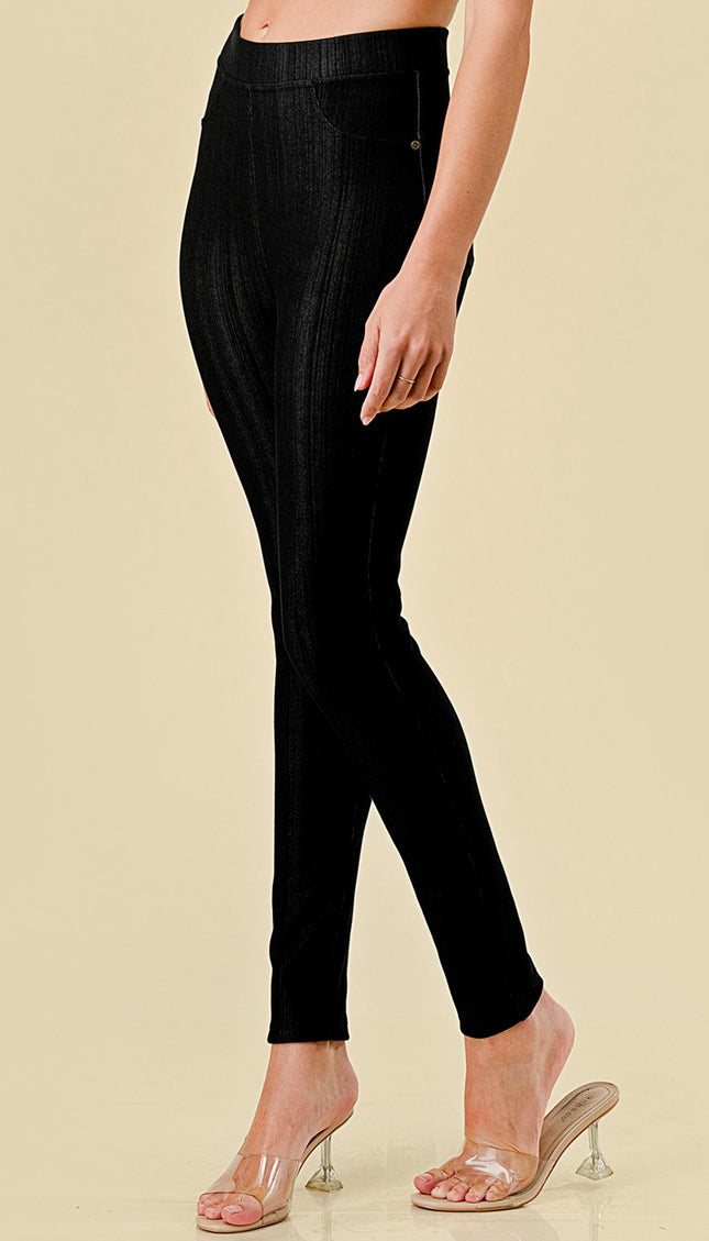 DF05 SOFT POLY BLEND FLEECE JEGGINGS