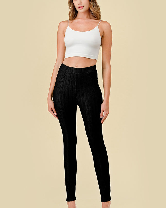 DF05 SOFT POLY BLEND FLEECE JEGGINGS