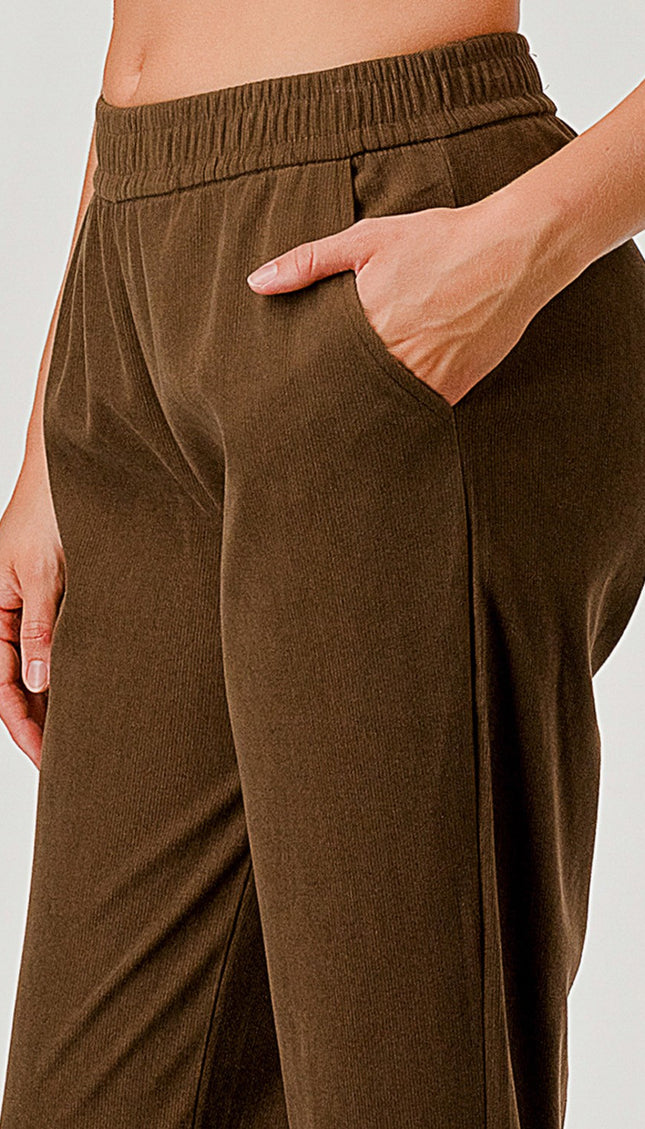 HWC505 CORDUROY STRAIGHT PANTS