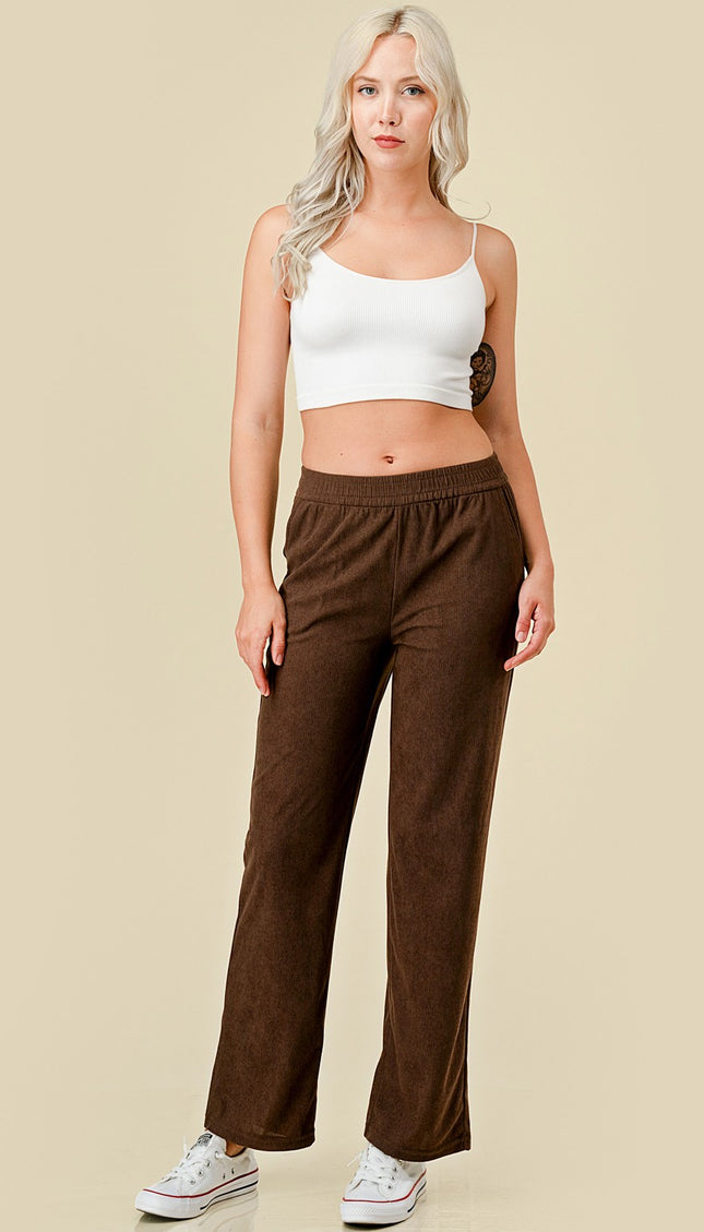 CO504-CORDUROY CORDUROY STRAIGHT PANTS