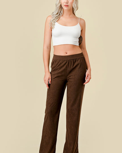 CO504-CORDUROY CORDUROY STRAIGHT PANTS