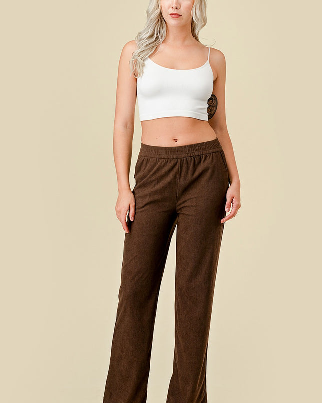 CO504-CORDUROY CORDUROY STRAIGHT PANTS