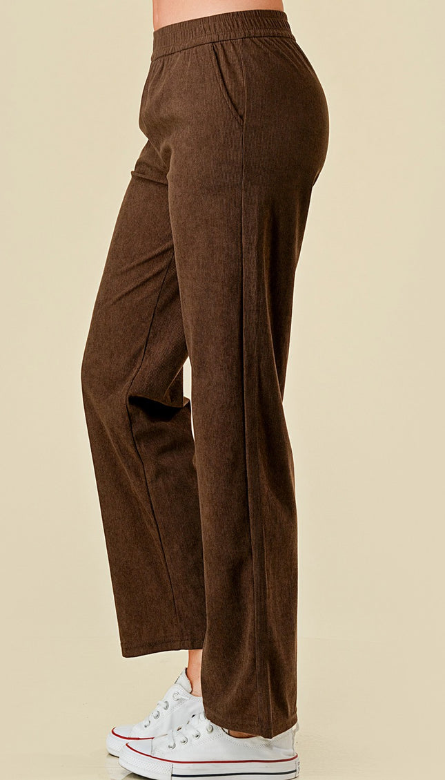 CO504-CORDUROY CORDUROY STRAIGHT PANTS