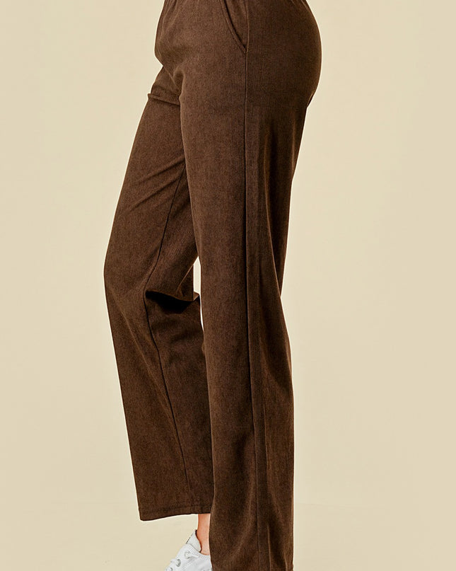 CO504-CORDUROY CORDUROY STRAIGHT PANTS