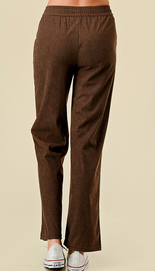 CO504-CORDUROY CORDUROY STRAIGHT PANTS