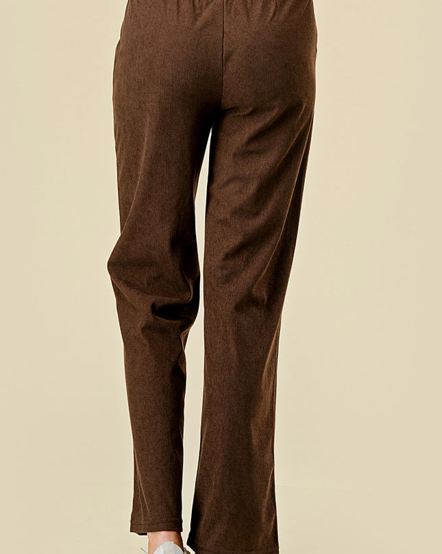 CO504-CORDUROY CORDUROY STRAIGHT PANTS