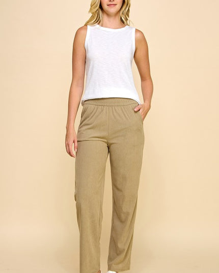 CO504-CORDUROY CORDUROY STRAIGHT PANTS