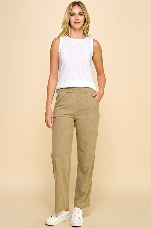 CO504-CORDUROY CORDUROY STRAIGHT PANTS
