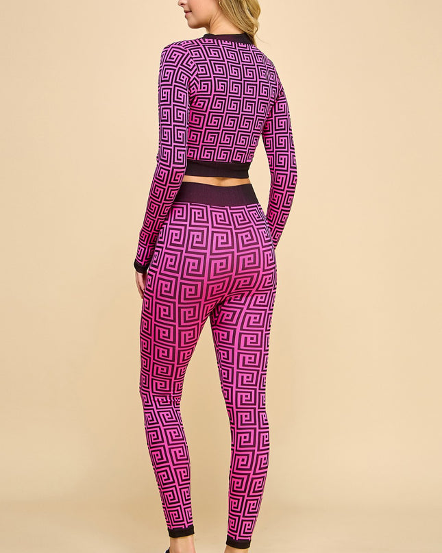 JA71-SET ACTIVE WORKOUT 2-PIECE SET
