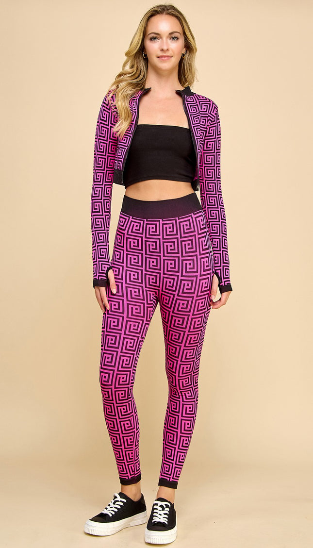 JA71-SET ACTIVE WORKOUT 2-PIECE SET