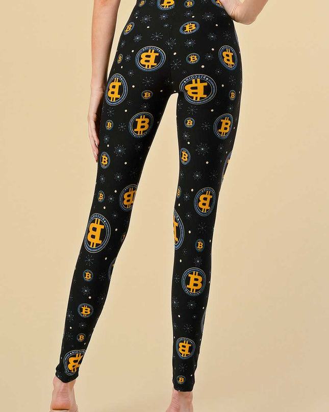 F761 BITCOIN PRINT LEGGINGS