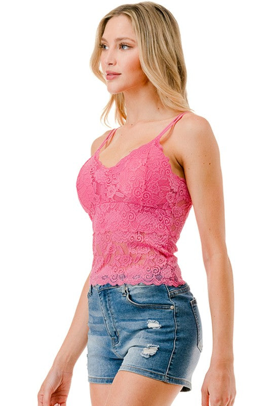 LB-11L LACE BRA TANK TOP