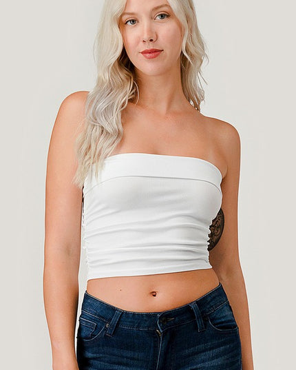 317LS SIDE-RUCHED TUBE TOP