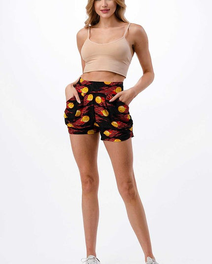 NS01 F765 BITCOIN PRINT HAREM SHORTS
