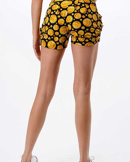 NS01 F763 BITCOIN PRINT HAREM SHORTS