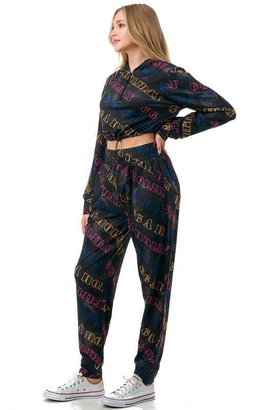 LT30-SET VINTAGE HOODIE 2-PIECE SET