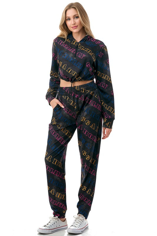 LT30-SET VINTAGE HOODIE 2-PIECE SET