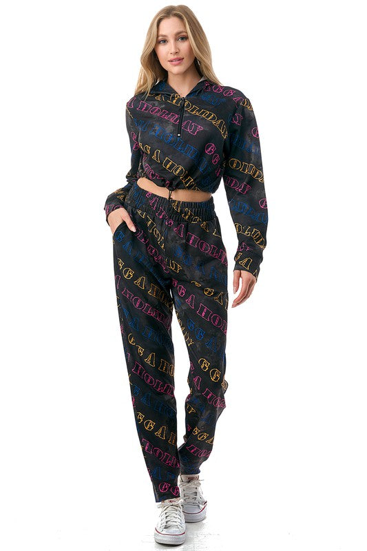 LT30-SET VINTAGE HOODIE 2-PIECE SET