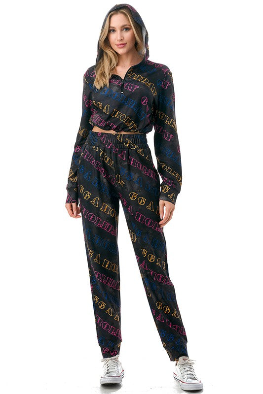 LT30-SET VINTAGE HOODIE 2-PIECE SET