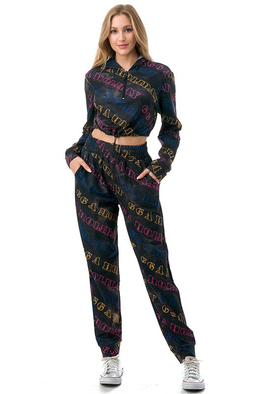 LT30-SET VINTAGE HOODIE 2-PIECE SET