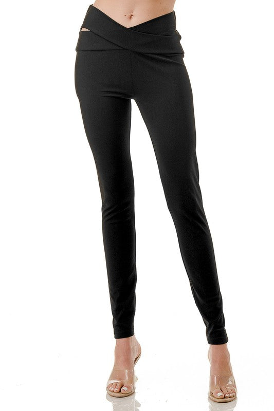 LG10 Yoga Cross Open Waist Leggings