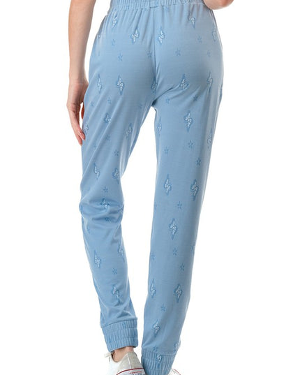 JAQ01 BUTTERFLY PATTERN JAQUARD JOGGER