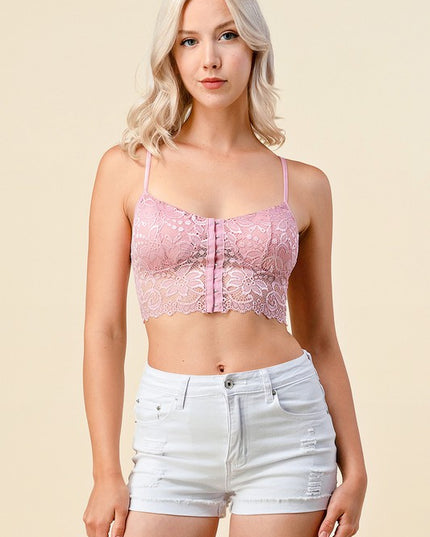 LB-38C FLORAL LACE BRALETTE