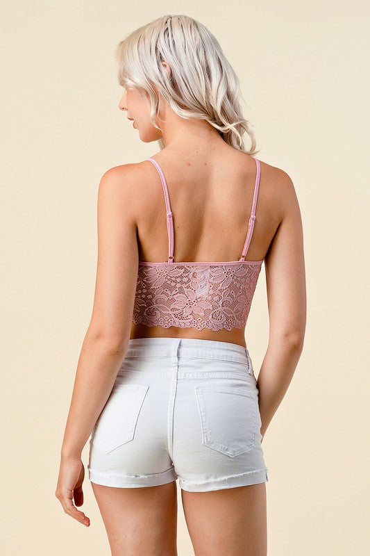 LB-38C FLORAL LACE BRALETTE