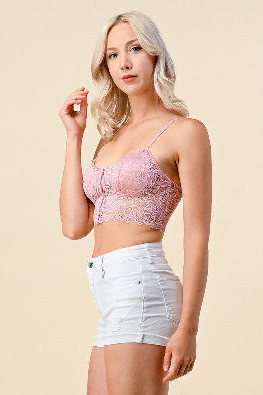 LB-38C FLORAL LACE BRALETTE