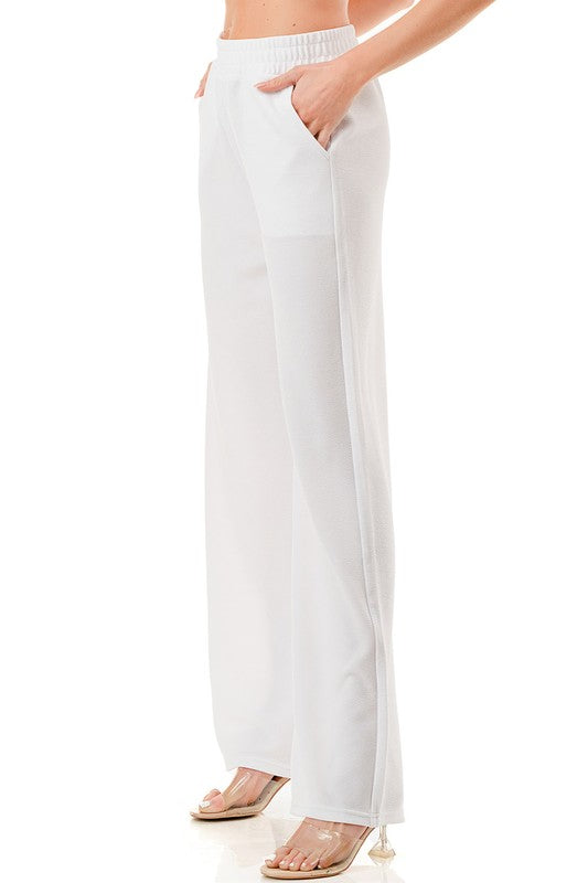AN515 SOLID STRAIGHT PANTS