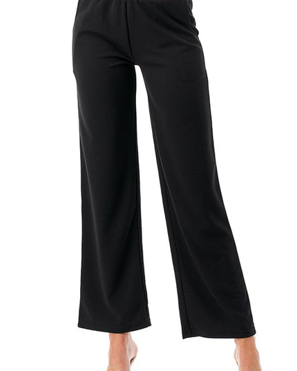 AN515 SOLID STRAIGHT PANTS