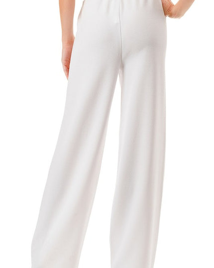 AN515 SOLID STRAIGHT PANTS