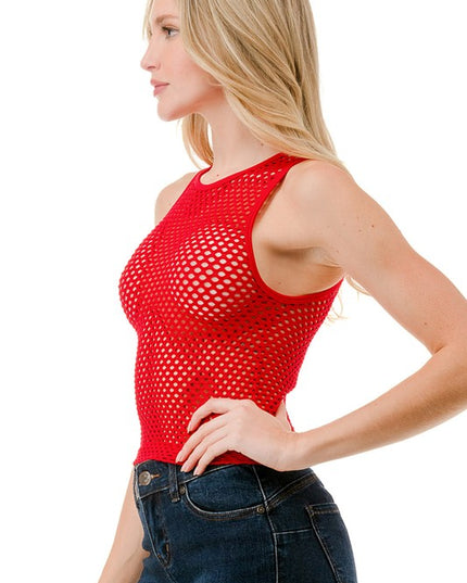 NT74 FISHNET TANK TOP