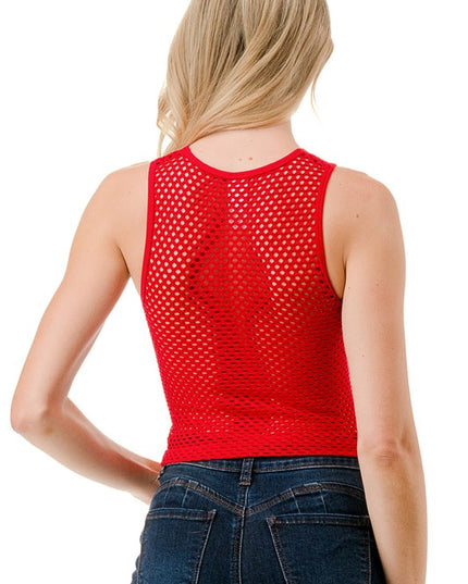 NT74 FISHNET TANK TOP