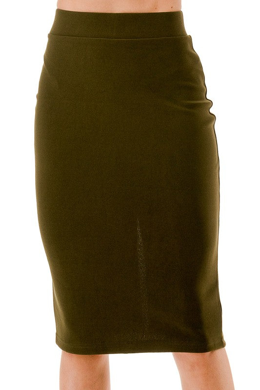 1161SCU-PLUS PLUS SIZE PENCIL SKIRT