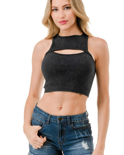 CT01MW MINERAL WASH CUTOUT CROP TOP