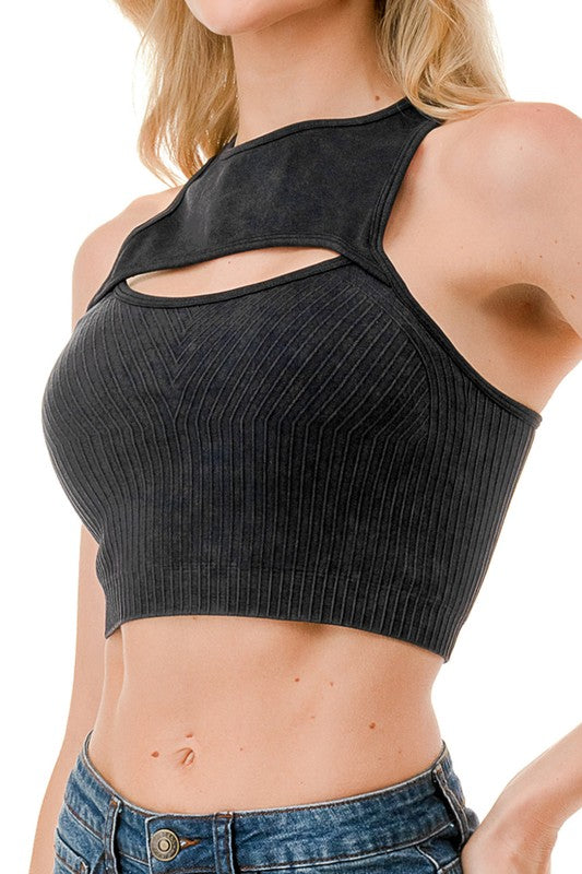 CT01MW MINERAL WASH CUTOUT CROP TOP
