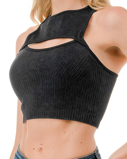 CT01MW MINERAL WASH CUTOUT CROP TOP