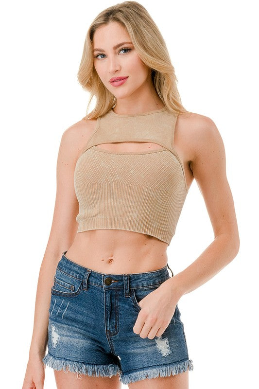 CT01MW MINERAL WASH CUTOUT CROP TOP