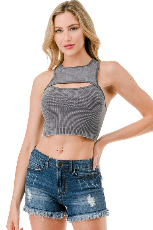 CT01MW MINERAL WASH CUTOUT CROP TOP